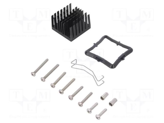 Heatsink: extruded; grilled; black; L: 31mm; W: 31mm; H: 19.5mm Advanced Thermal Solutions ATS-61310R-C1-R0