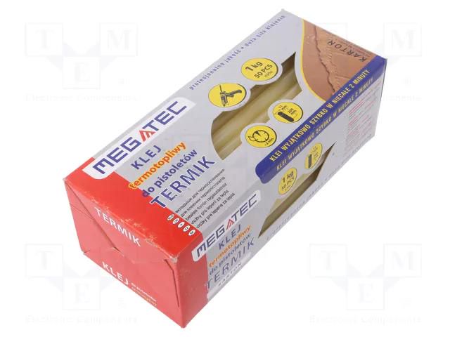 Hot melt glue; Ø: 11mm; yellow; L: 200mm; Bonding: 3÷5s; 50pcs. MEGATEC MEG-KKN-1753/0210