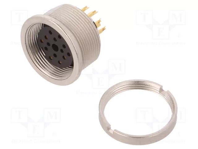 Connector: M16; socket; female; PIN: 14; 3A; 60V; soldering; straight LUMBERG 0304-14