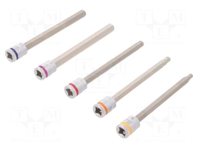 Wrench-set; socket spanner; Bit: hex key; Chrom-vanadium steel WERA WERA.05003345001