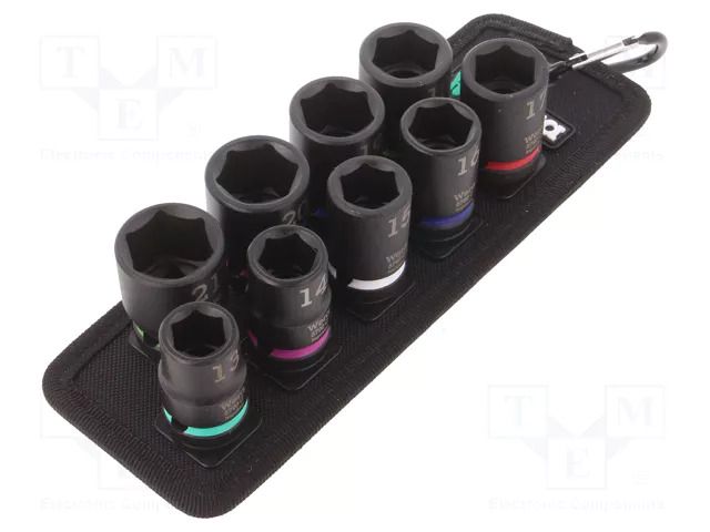 Wrench-set; 6-angles,socket spanner,impact; 1/2"; 38mm; 9pcs. WERA WERA.05004580001