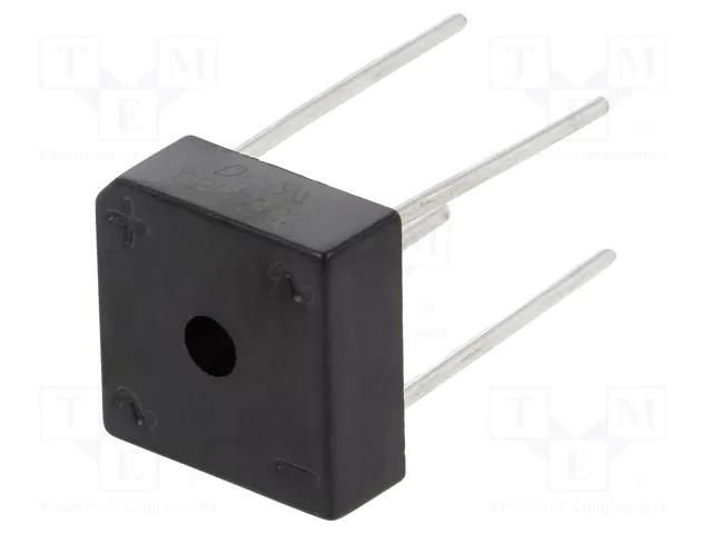 Bridge rectifier: single-phase; Urmax: 200V; If: 8A; Ifsm: 175A DC COMPONENTS GBPC802-DC