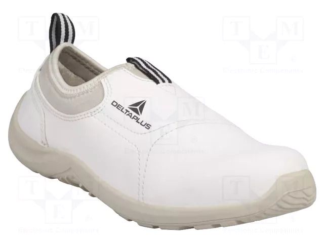 Shoes; Size: 38; white; microfiber; slip,impact; with metal toecap DELTA PLUS DEL-MIAMIS2BC38
