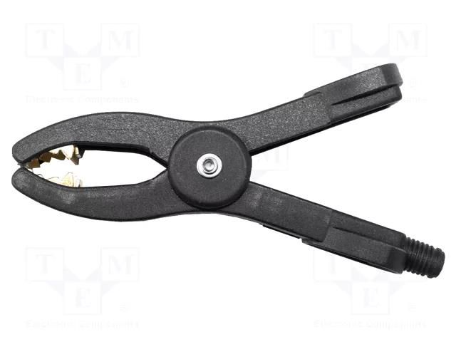 Crocodile clip; 50A; Grip capac: max.25mm; Overall len: 107mm MUELLER ELECTRIC BU-111-0