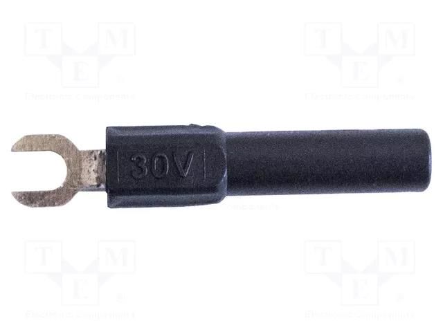 Connector: fork terminals; banana 4mm plug,fork terminal; 60VDC MUELLER ELECTRIC BU-30211A-0