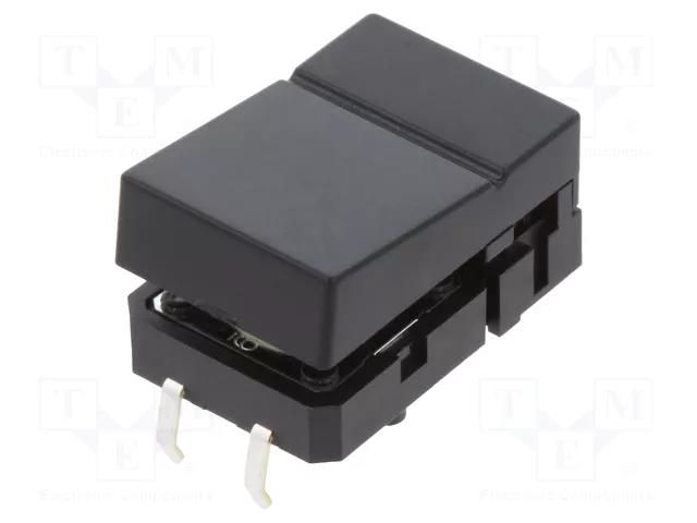 Switch: keypad; Pos: 2; SPST-NO; 0.05A/24VDC; black; none; THT; 1.27N OMRON Electronic Components B3J-1100