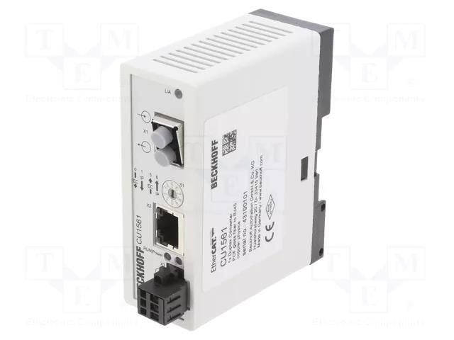 Media converter; ETHERNET/EtherCAT/single-mode fiber; 24VDC Beckhoff Automation CU1561