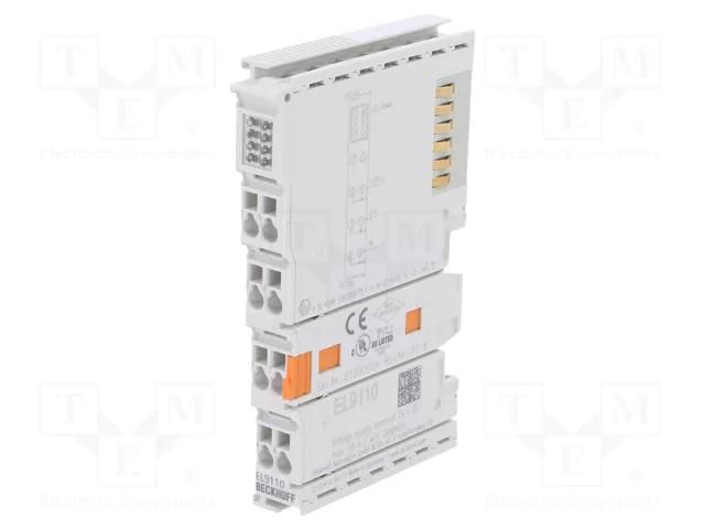 Industrial module: mains; -25÷60°C; IP20; 24VDC; EtherCAT Beckhoff Automation EL9110