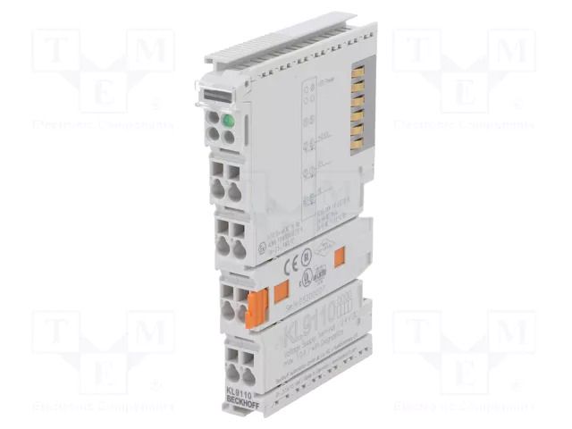 Industrial module: mains; -25÷60°C; IP20; 24VDC; 15x100x70mm Beckhoff Automation KL9110