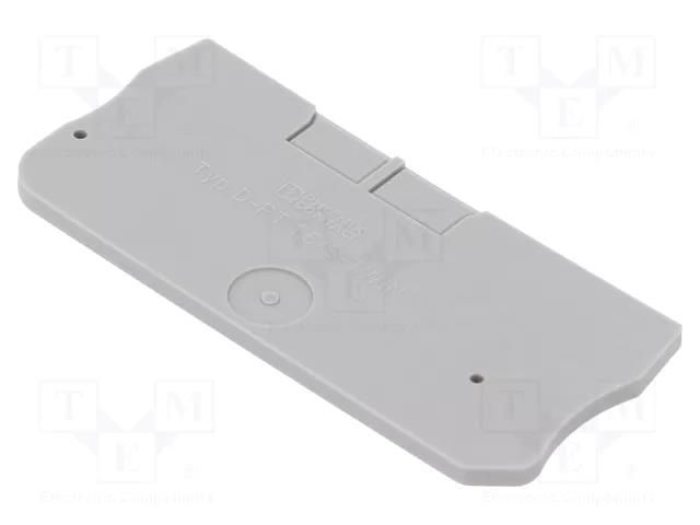 End plate; grey; Width: 2.2mm; PT PHOENIX CONTACT D-PT1.5/S-TWIN