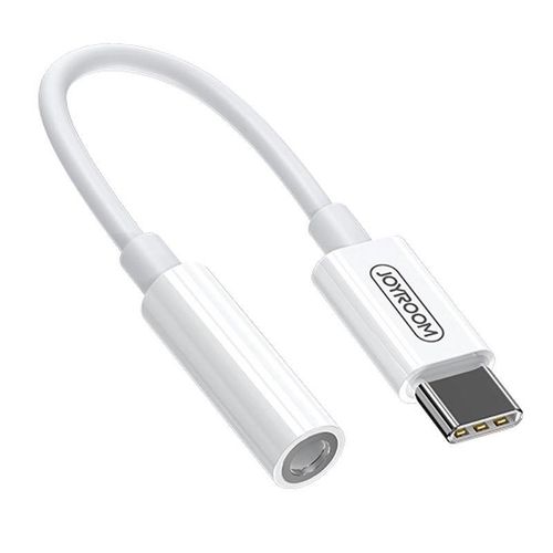 Joyroom SH-C1 headphone mini jack 3.5 mm (female) / USB-C (male) adapter - white, Joyroom 6941237103376 6941237103376