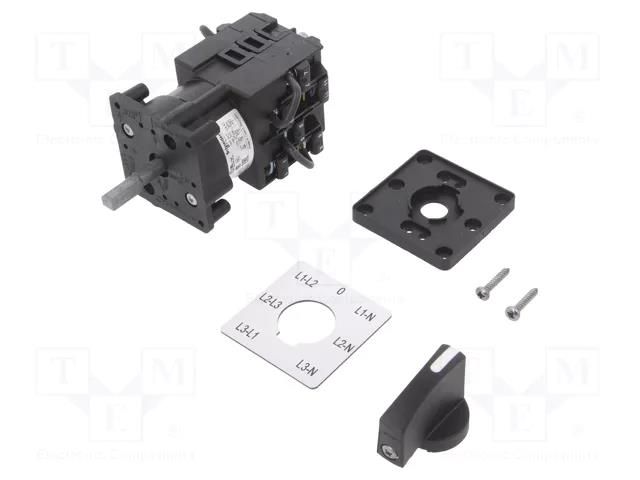 Switch: voltmeter cam switch; Stabl.pos: 7; 12A; for building in SCHNEIDER ELECTRIC K1F027MLH