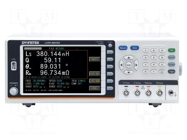 LCR meter; LCD 7"; 10Hz÷30MHz; Interface: GPIB,LAN,RS232,USB GW INSTEK LCR-8230