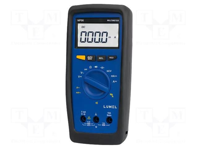 Digital multimeter; LED; 3x/s; VDC: 400mV,4V,40V,400V,600V; NP06 LUMEL NP06-100P1