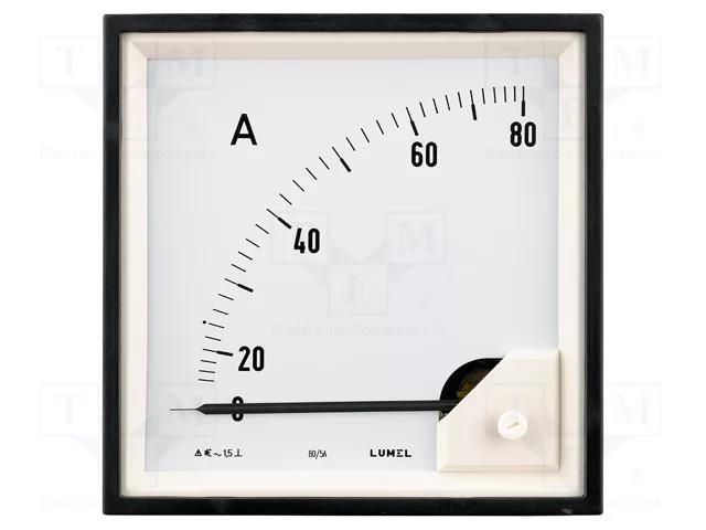 Ammeter; on panel; I AC: 0÷600A; True RMS; Class: 1.5; 40÷72Hz; 600V LUMEL EA12N-E42300000000