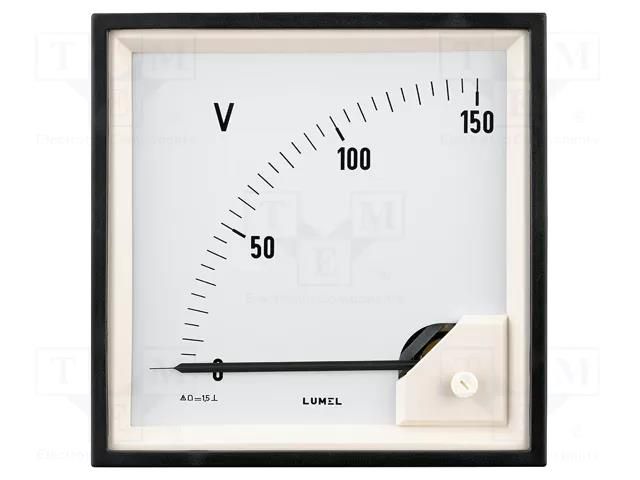 Ammeter; on panel; I DC: 0÷40A; Class: 1.5; Length: 160mm; 600V; MA12 LUMEL MA12N-AB1200000000