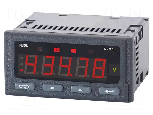Meter: programmable; digital,mounting; LED; 5 digits; Char: 14mm LUMEL N30U-100000M0
