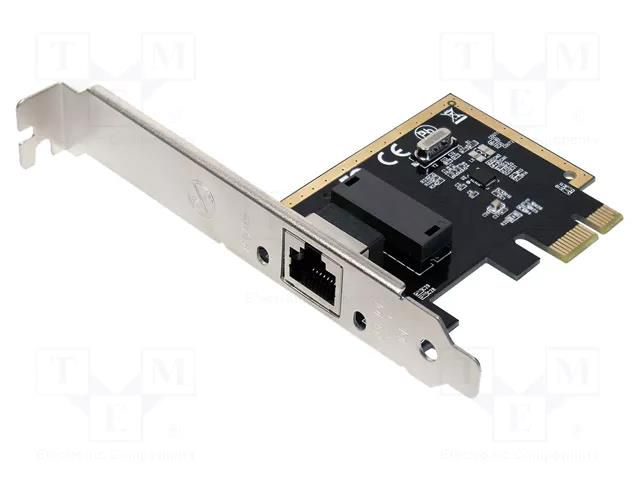 PC extension card: PCIe; RJ45 socket LOGILINK PC0029A