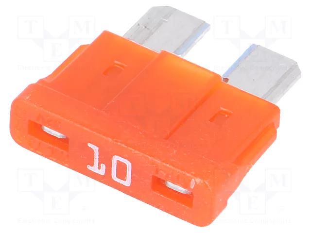 Fuse: fuse; 10A; 12VDC; automotive; 19mm; SMART GLOW LITTELFUSE 0ATO010.HXGLO