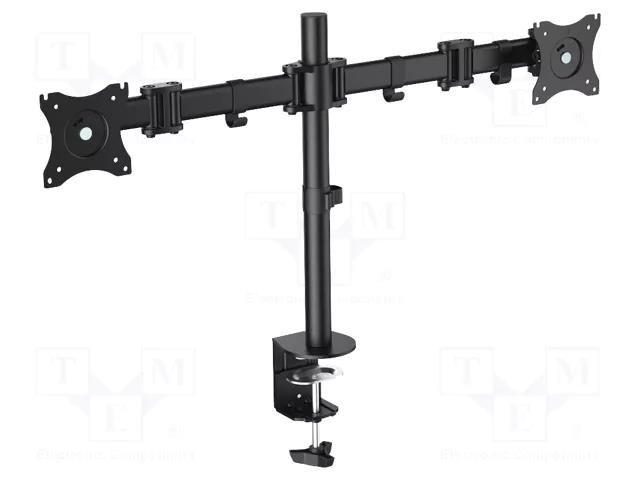 Monitor holder; 8kg; 13÷27"; Arm len: 428mm; for two monitors LOGILINK BP0022