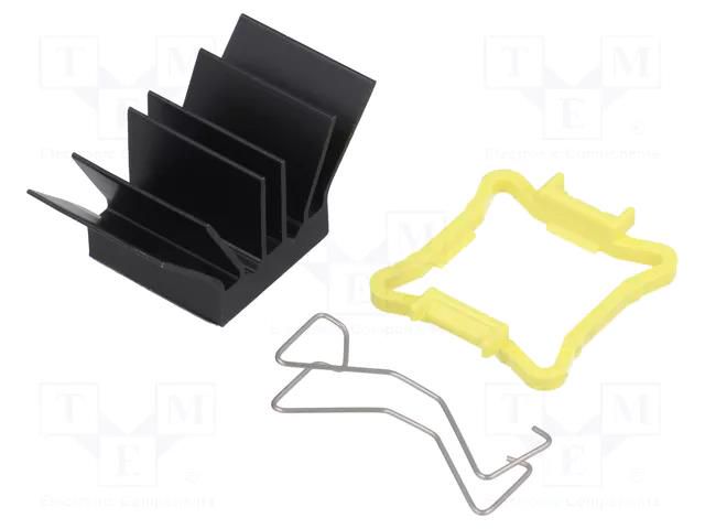 Heatsink: extruded; grilled; BGA; black; L: 17mm; W: 17mm; H: 14.5mm Advanced Thermal Solutions ATS-51170K-C1-R0
