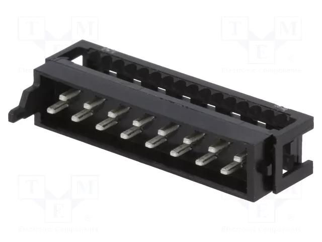 Connector: Micro-MaTch; plug; male; PIN: 16; IDC; for ribbon cable TE Connectivity 1-2178712-6/C