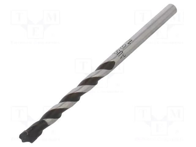 Drill bit; for concrete; Ø: 6.5mm; Ø: 1/4"; L: 100mm; metal; blister ALPEN-MAYKESTAG ALP.18800650100