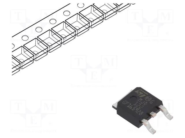 Transistor: NPN; bipolar; Darlington; 100V; 8A; 20W; DPAK STMicroelectronics MJD122T4