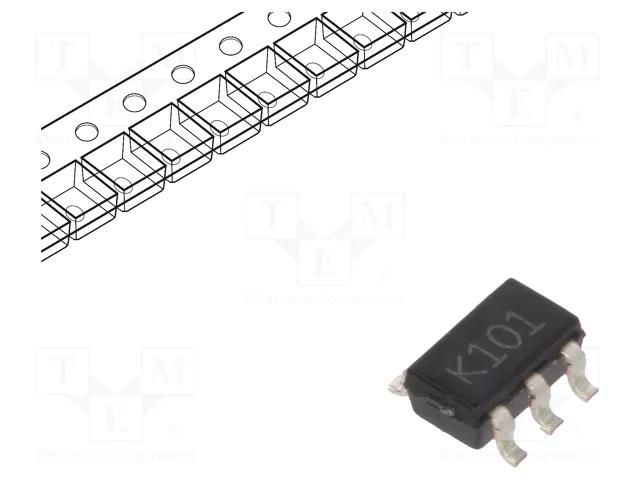 IC: operational amplifier; 3MHz; Ch: 1; SOT23-5; 2.7÷12VDC STMicroelectronics TS951ILT