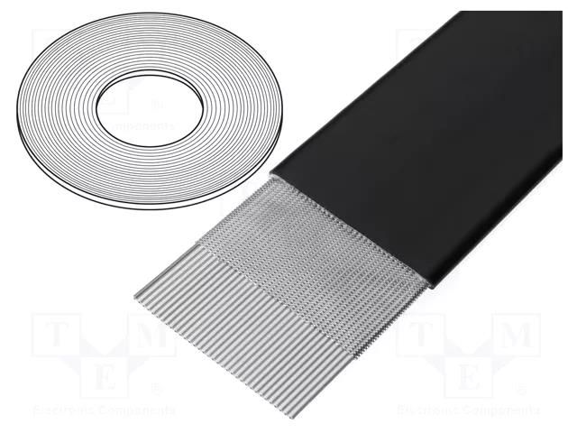 Wire: ribbon; 1.27mm; stranded; Cu; braid made of copper wires 3M 3517-10