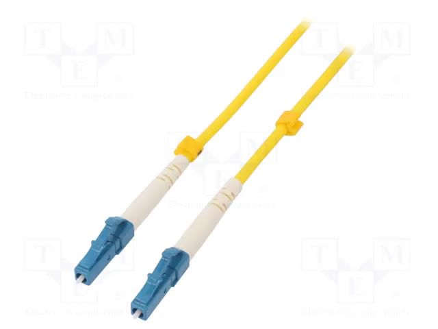 Fiber patch cord; LC/UPC,both sides; 3m; Optical fiber: 9/125um QOLTEC QOLTEC-54326