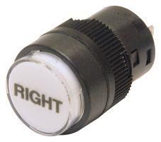 PANEL INDICATOR W/ LEGEND, RED, 16MM YB02VA003