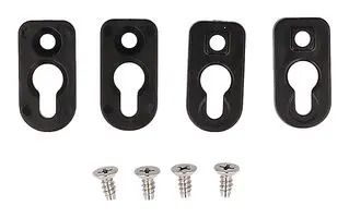 MOUNTING FEET, ENCLOSURE, BLACK, 4PK 1556FOOTBK-4