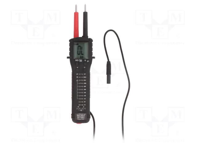 Tester: voltage indicator; LCD; (1999); VAC: 1kV; VDC: 1kV BRYMEN BT75EU