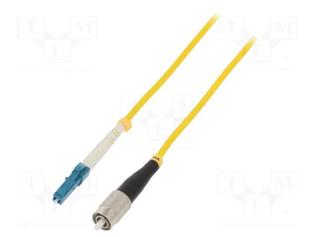 Fiber patch cord; FC/UPC,LC/UPC; 15m; Optical fiber: 9/125um QOLTEC QOLTEC-54309