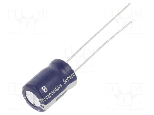 Supercapacitor; THT; 1F; 2.5VDC; -20÷80%; Ø10x31.5mm; 500mΩ; 4uA EATON ELECTRONICS B0810-2R5105-R