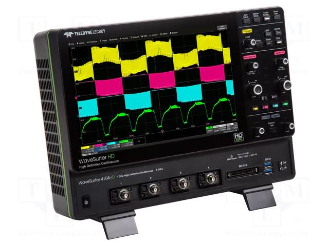 Oscilloscope: digital; Ch: 4; 1GHz; 2,5Gsps; 12.5Mpts; 450ps TELEDYNE LECROY LC-SURFER4104HD