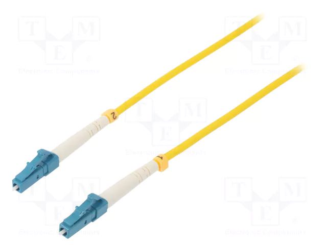 Fiber patch cord; LC/UPC,both sides; 0.5m; 9/125um; LSZH; blue QOLTEC QOLTEC-54323