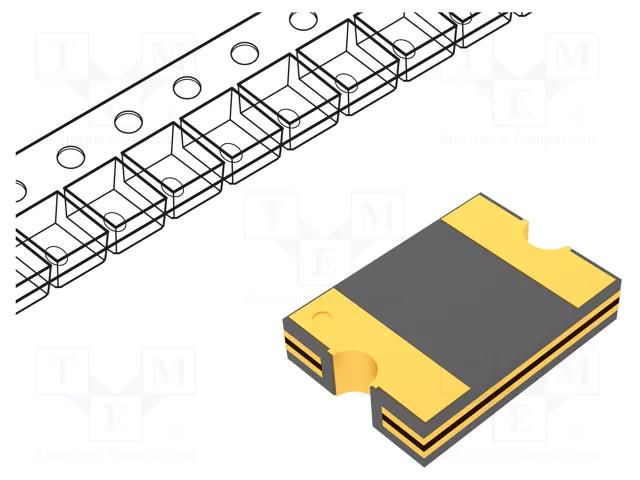 Fuse: PTC polymer; 300mA; Imax: 10A; PCB,SMT; MF-SM; 1812; reel BOURNS MF-MSMF030-2