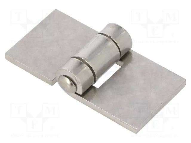 Hinge; Width: 60mm; stainless steel; H: 30mm ELESA+GANTER GN1362NI60-30A-BL
