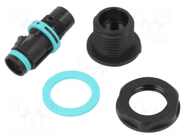 Connector: AC supply; screw terminal; female; TH381; 10A; 400V TECHNO THB.381.P3E