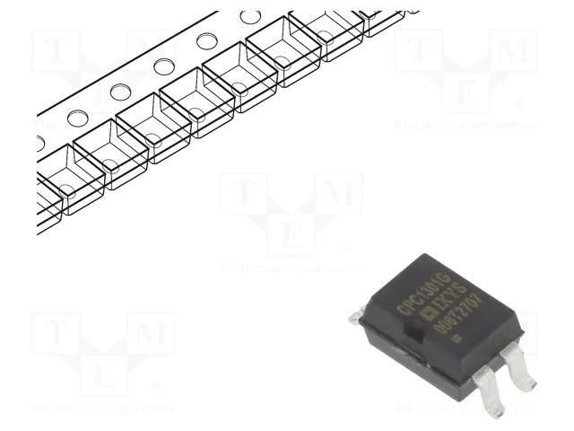 Optocoupler; SMD; Ch: 1; OUT: Darlington; Uinsul: 5kV; 250mV/μs; 50mA IXYS CPC1301GRTR