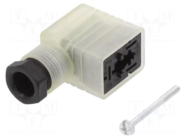 Connector: valve connector; plug; form B; 11mm; female; PIN: 3; 24V HIRSCHMANN GML209NJLED24HHSW