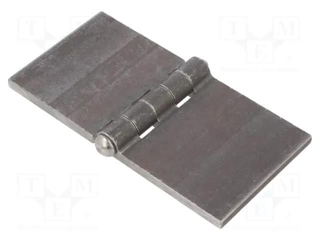 Hinge; Width: 120mm; steel; H: 60mm; without coating,for welding ELESA+GANTER GN1366ST120-60A-BL
