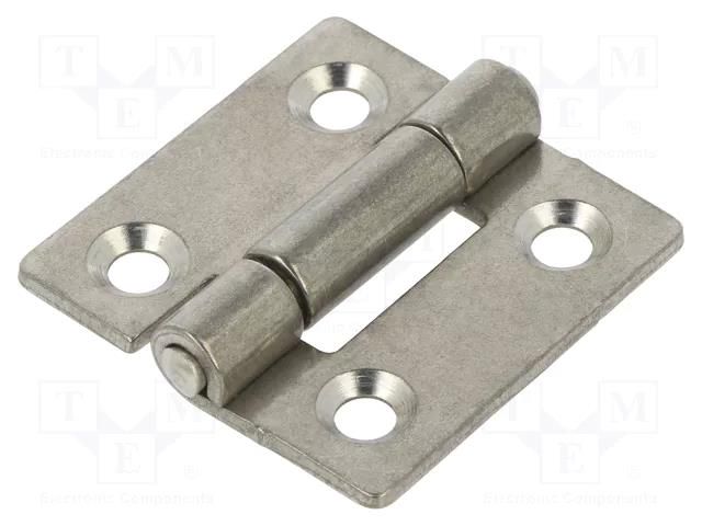 Hinge; Width: 40mm; stainless steel; H: 40mm ELESA+GANTER GN136NI40-40-C