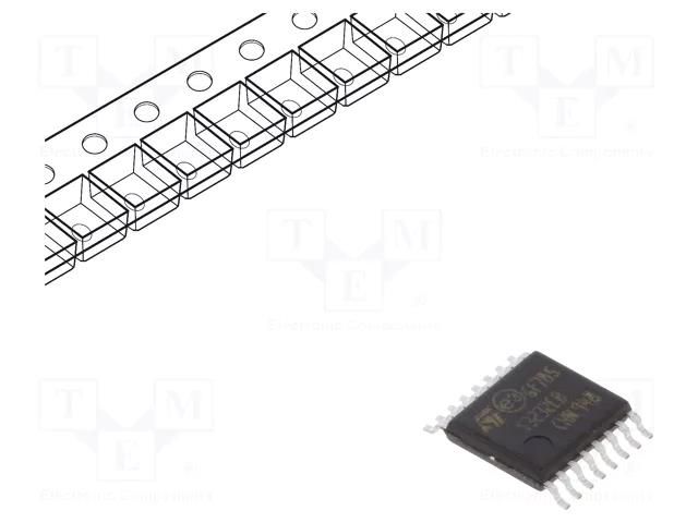 IC: interface; transceiver; full duplex,RS232; 250kbps; TSSOP16 STMicroelectronics ST3232EBTR