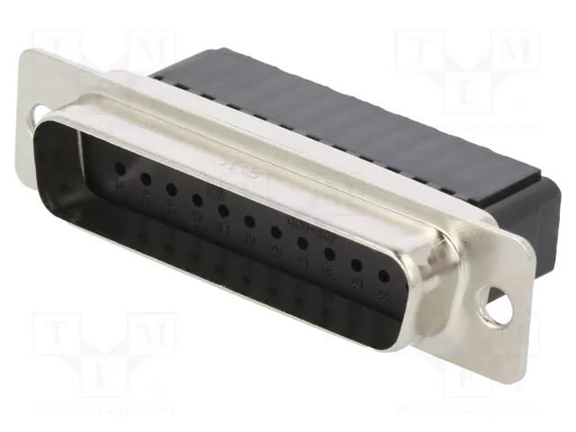 D-Sub; PIN: 25; plug; male; Type: w/o contacts; CD HIROSE CDB-25P-05