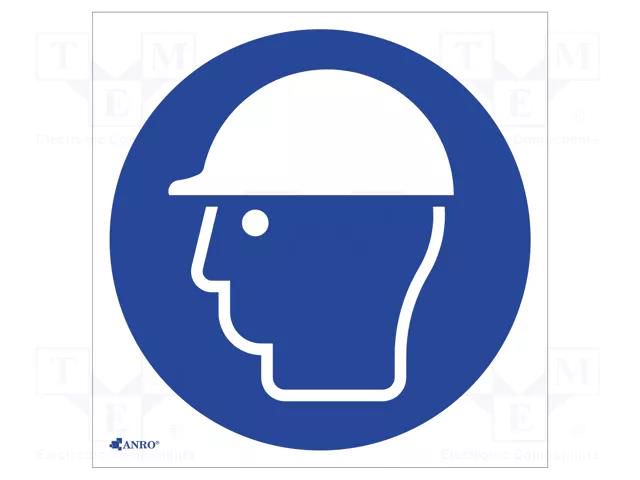 Safety sign; regulatory; PVC; W: 200mm; H: 200mm ANRO IM/014/C/P