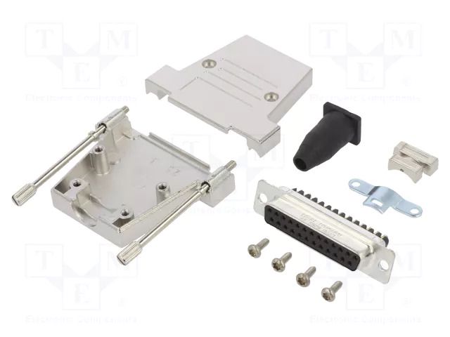 Connector: D-Sub; PIN: 25; female; straight; screw terminal; 11.5mm AMPHENOL COMMUNICATIONS SOLUTIONS DTSL-RGLJST-25FSSC
