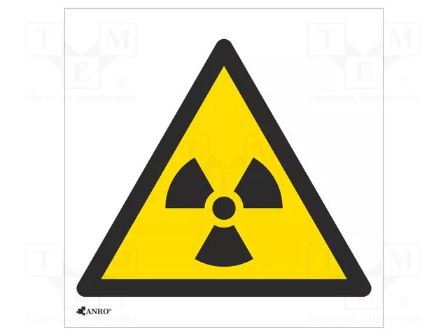 Safety sign; warning; PVC; W: 200mm; H: 200mm ANRO IW/003/C/P
